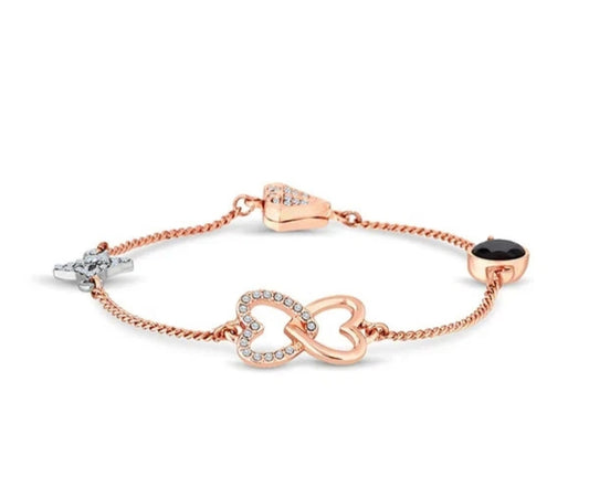 Diamond Style Stacker Magnetic Heart Bracelet