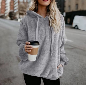 Long Sleeve Warm Fleece Hoodie