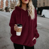 Long Sleeve Warm Fleece Hoodie