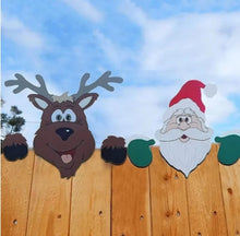 Load image into Gallery viewer, Christmas Fence Peekers