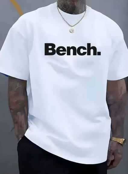 Mens Cotton Bench Print Tshirt