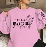 Just Be Real Print Sweatshirt