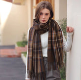 Ladies Tartan Print Scarf