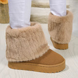 Round Toe Warm Thickened Plush Boots