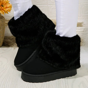 Round Toe Warm Thickened Plush Boots