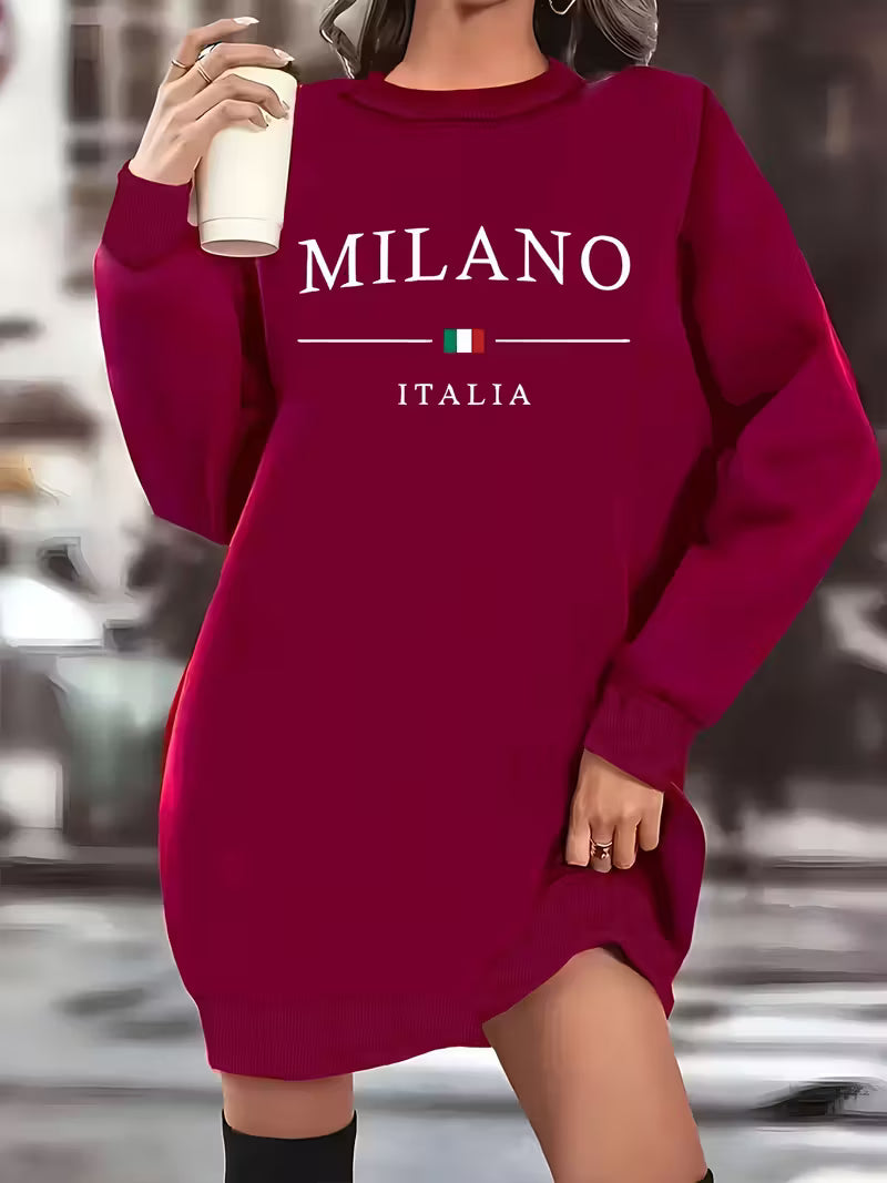 Plus Size Women's Oversized Casual Hoodie Dress