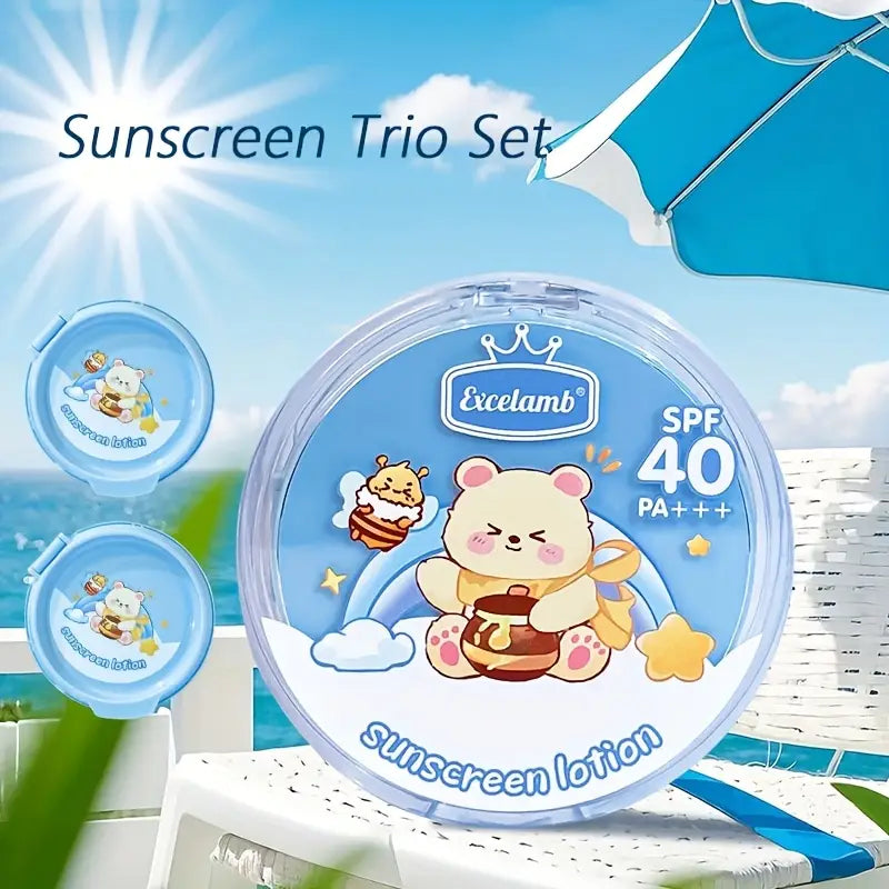 3PC Sunscreen Trio Set