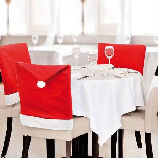6 PC Christmas Chair Covers