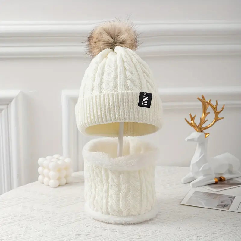 Kids Beanie Hats and Scarves Sets