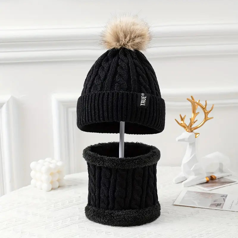 Kids Beanie Hats and Scarves Sets