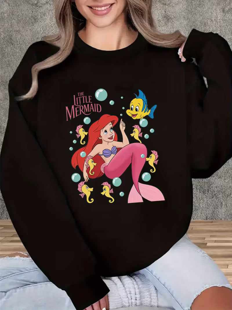 Women'S Little Mermaid Graphic Sweatshirt
