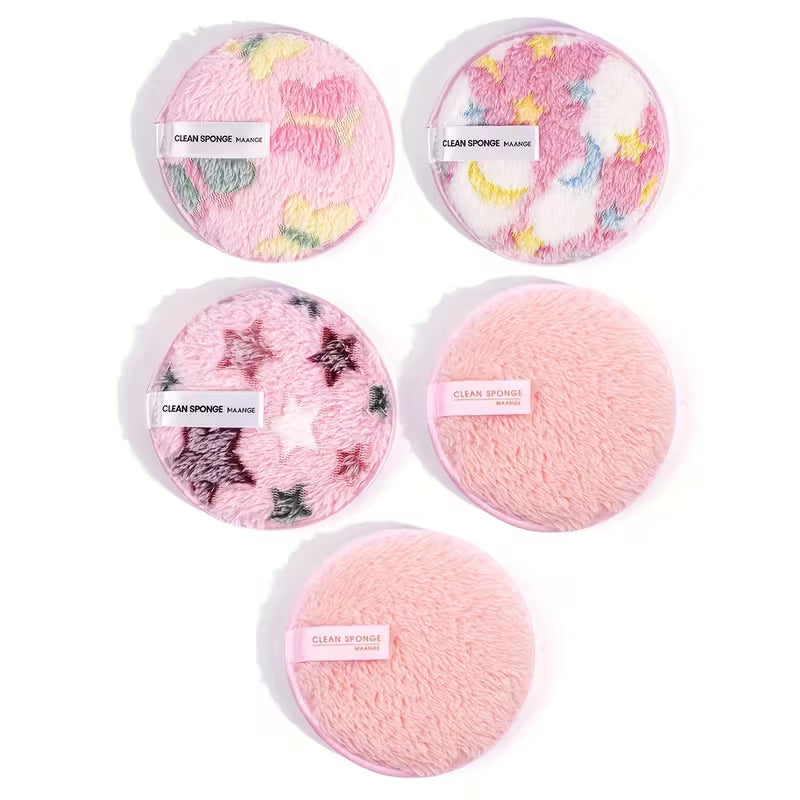 5 PK Large Reusable Face Cleansing Pads