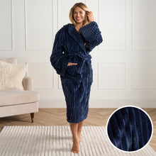 Load image into Gallery viewer, Ribbed Fleece Dressing Gown, Adults