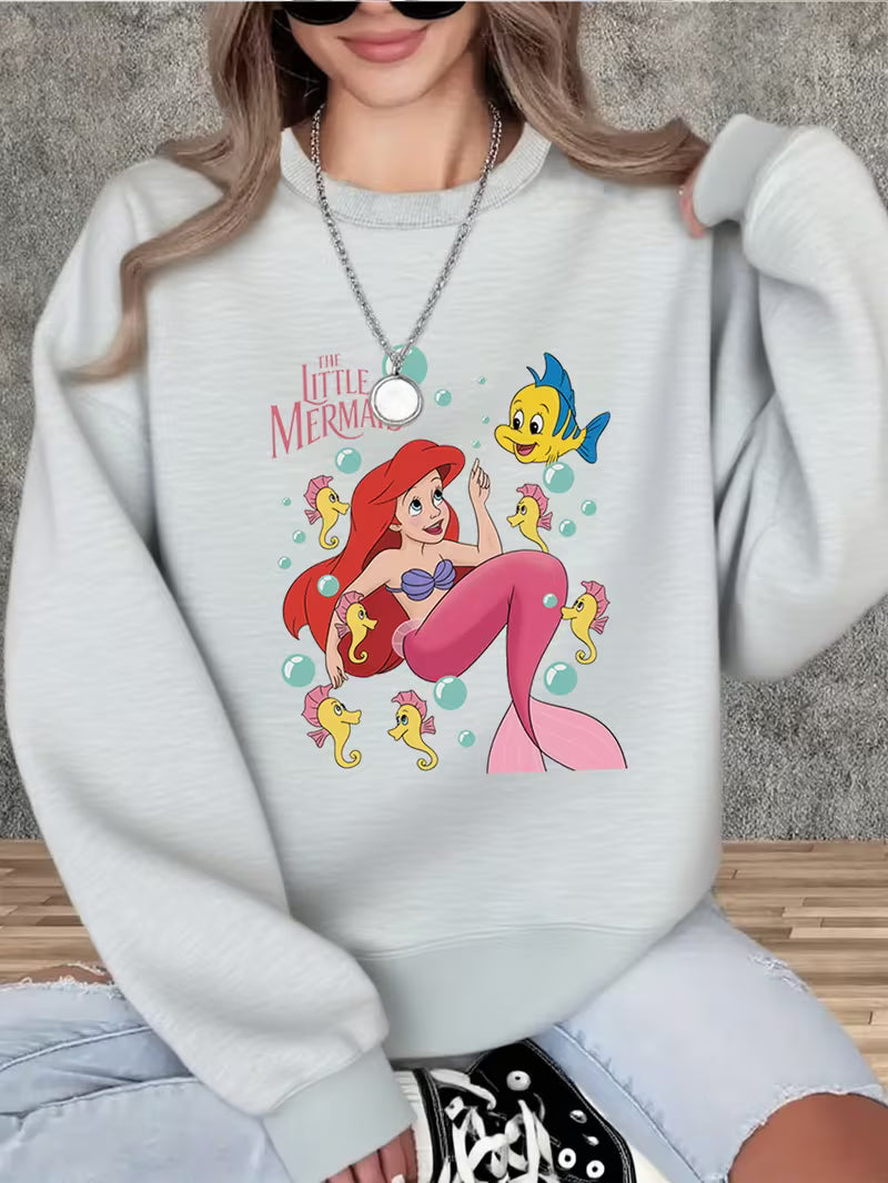 Women'S Little Mermaid Graphic Sweatshirt