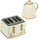 Kettle and Toaster Set 1.7L Rapid Boil Kettle & 4 Slice Toaster