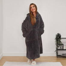 Load image into Gallery viewer, Extra Long Teddy Hoodie Blanket