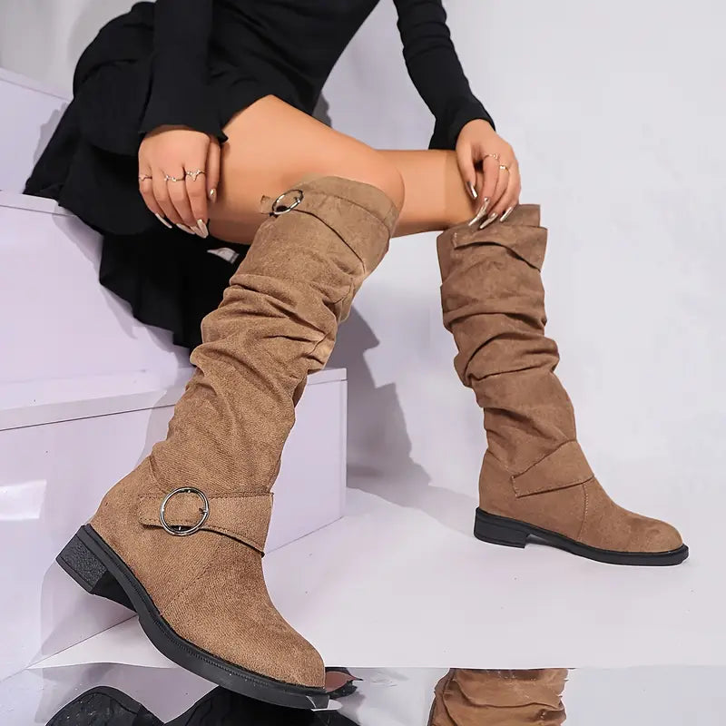 Women's Solid Color Stylish Boots