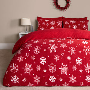 Snowflake Teddy Duvet Set KING