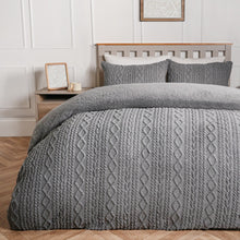 Load image into Gallery viewer, Cable Knit Duvet Set PRE-ORDER