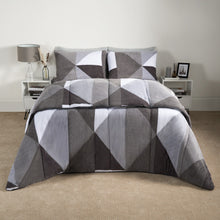 Load image into Gallery viewer, Teddy Geometric Coverless 10.5 Duvet &amp; Pillowcases