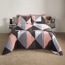 Load image into Gallery viewer, Teddy Geometric Coverless 10.5 Duvet &amp; Pillowcases