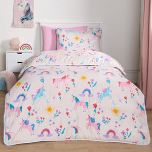 Unicorn Coverless Duvet & Pillowcase-Single