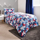 Abstract Camo Reversible Duvet Cover Set