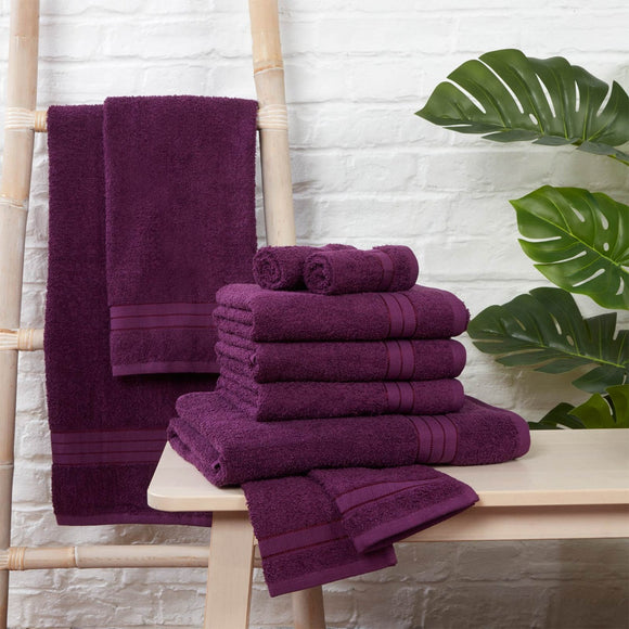 Towel Bale 10 Piece - Purple