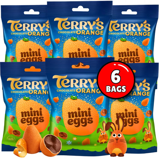Terry's Chocolate Orange Mini Eggs 6 x 70g Bags