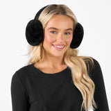 Faux Fur Ear Muff - Black