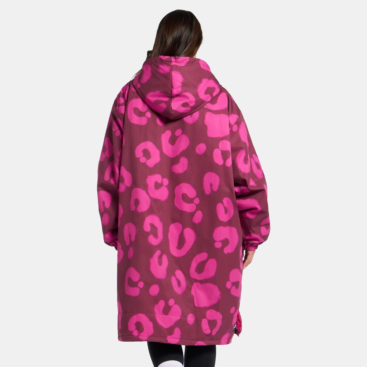 Adults Water Resistant Leopard Print Sherpa Drying Robes