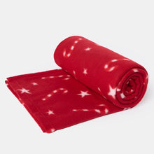 Load image into Gallery viewer, Candy Cane Print Fleece Throw - Red