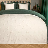 Tufted Winter Tree Teddy Fleece Throw - Cream or Green