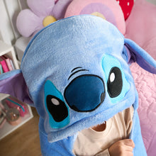 Load image into Gallery viewer, Kids Stitch Hooded Throw Blanket - Blue