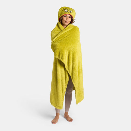The Grinch Hooded Throw - Green