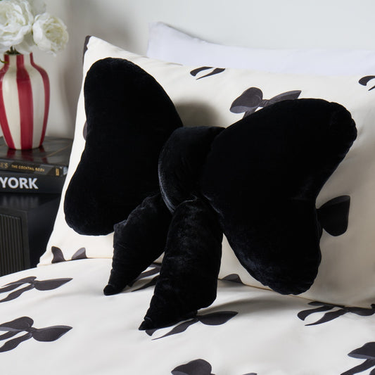 Bow Cushion- Pink or Monochrome