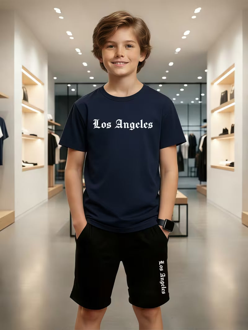 Los Angeles Theme Boys Short Set