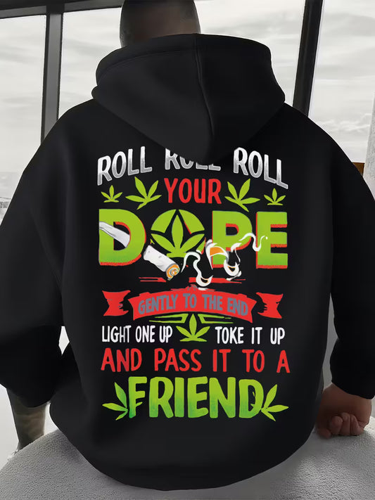 Men's Casual Graphic Print Hoodie