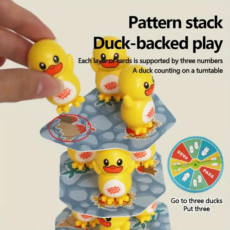 interactive duck stacking tower board game