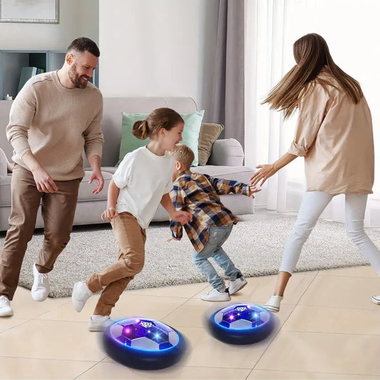 Rechargeable Air Floating Soccer Ball with LED Light & Foam Bumper