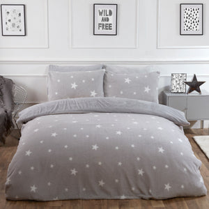 Star Teddy Fleece Duvet Cover Set