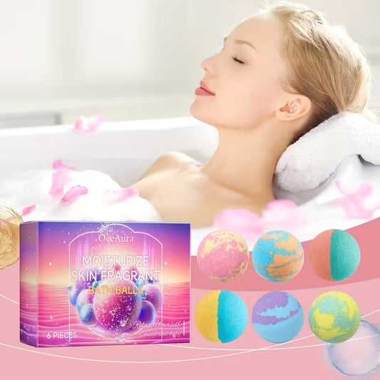 6 PC Bubble Bath Bombs