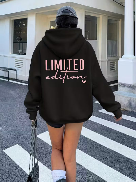 Plus Size Ladies Oversized Hooded Sweatshirt