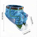 1pc Jeans Pants Shape Flower Pot