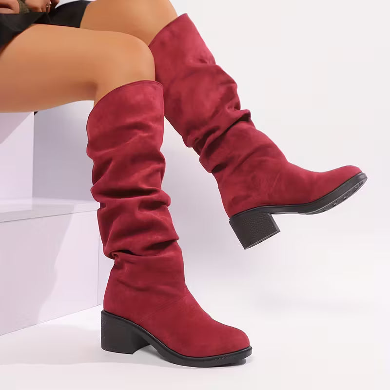 Chunky Platform Knee-High Boots for Women