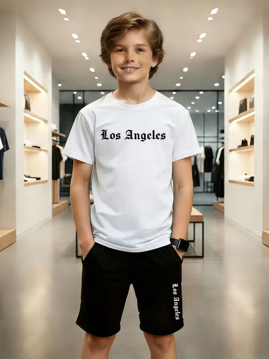 Los Angeles Theme Boys Short Set