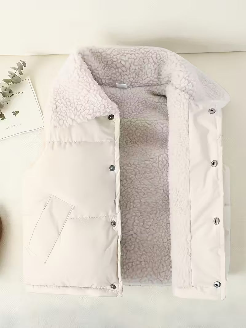 Autumn And Winter Single-Breasted Kids Vest