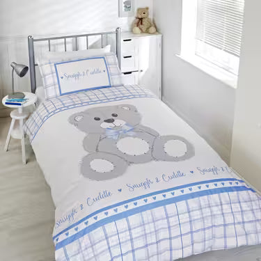 Single Snuggle & Cuddle Teddy Bear Duvet Cover Set