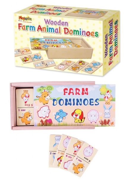 Wooden Farm Animal Dominoes