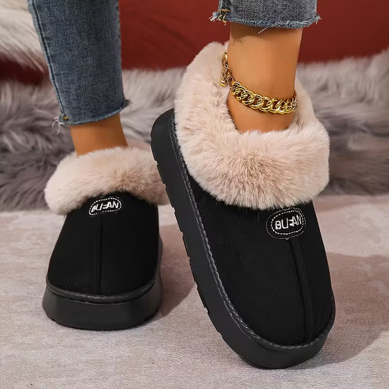 A Pair of Fashionable Home Warm Slippers